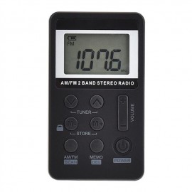 Personal Mini AM FM Portable Digital Tuning Transistor RadiosRechargeable Battery For Walk/Jogging/Gym/Camping
