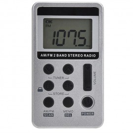 Personal Mini AM FM Portable Digital Tuning Transistor RadiosRechargeable Battery For Walk/Jogging/Gym/Camping
