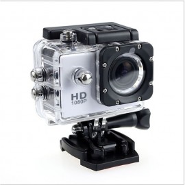 1080p 12MP Action Camera Full HD 2.0 Inch Screen 30 m 98 Foot Waterproof Sports Camera with Accessories Kits for Bicycle Motorcycle Diving Swimming etc
