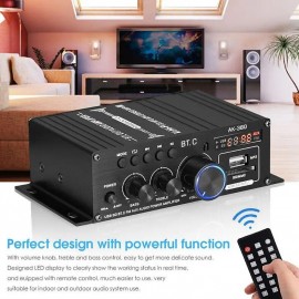High Quality 1 Set 800W 2 Channel BT Mini HIFI Power Amplifier Audio Stereo Amp Home Car FM
